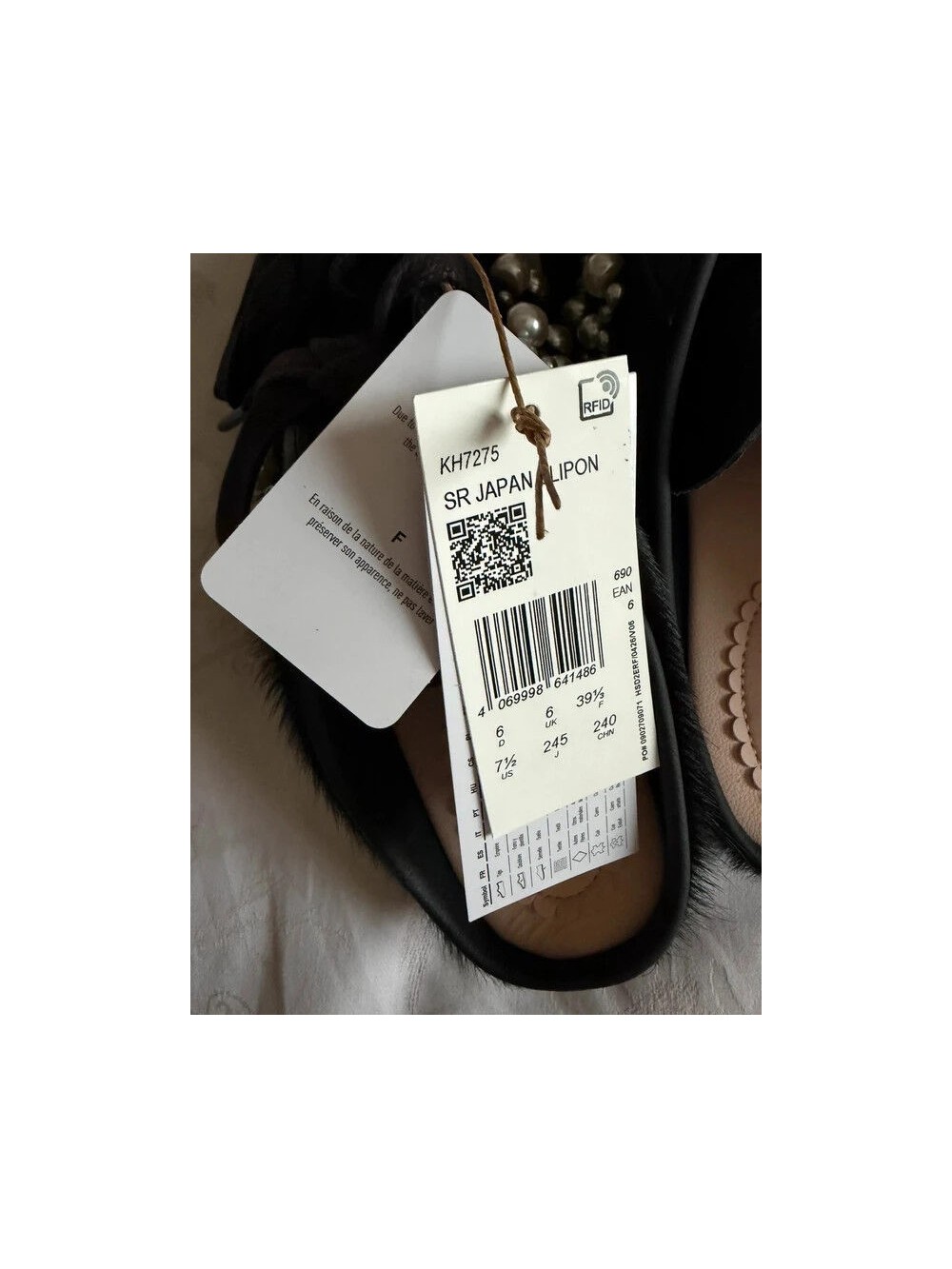 Adidas x Simone Rocha Japan Slip On Black Better Scarlet