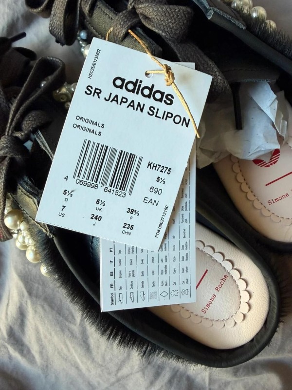Adidas x Simone Rocha Japan Slip On Black 2