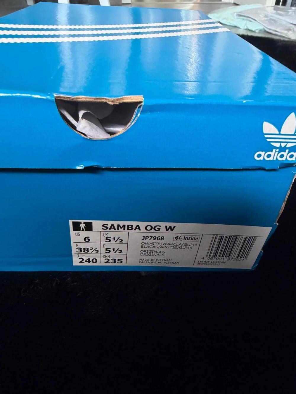 Adidas Samba OG Off White Warm Clay Pink Gum - Taille 38,5