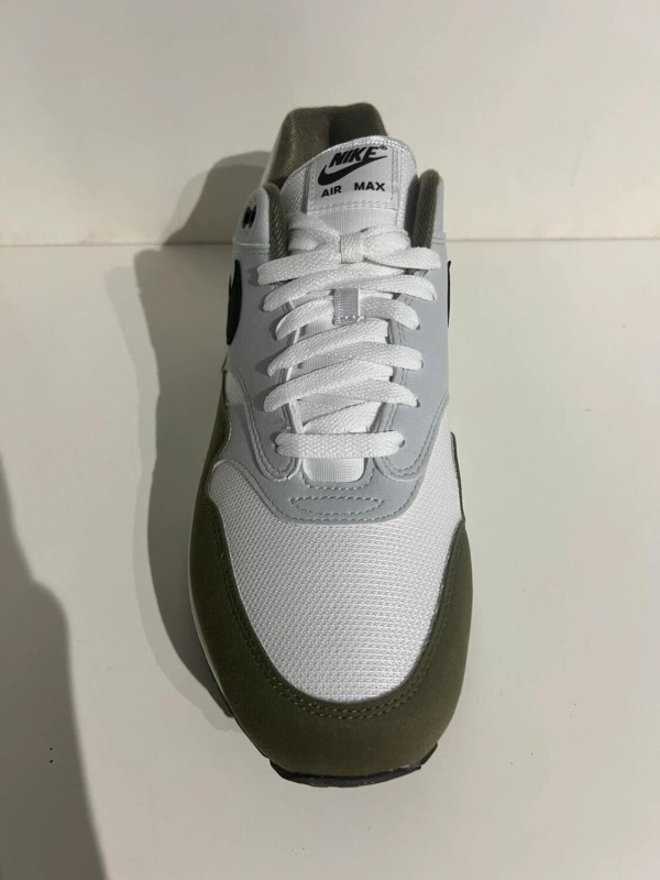 Nike Air Max 1 White Black Medium Olive 2