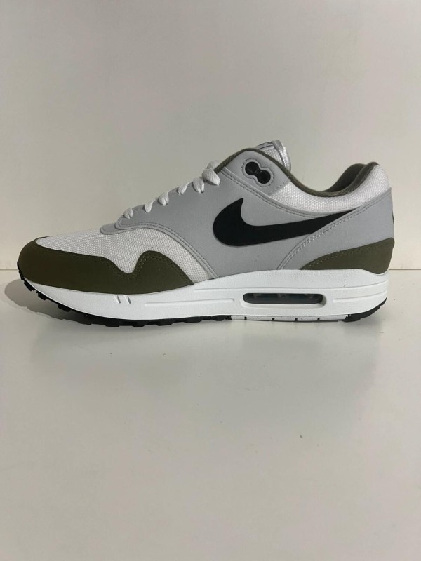 Nike Air Max 1 White Black Medium Olive 2
