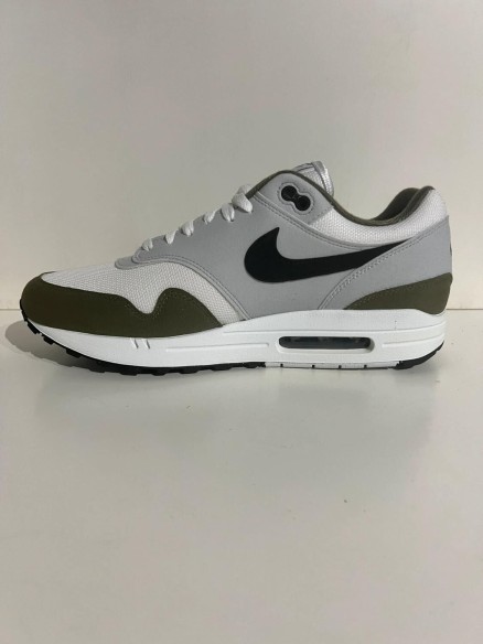 Nike Air Max 1 White Black Medium Olive