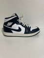 Nike Air Jordan 1 mid White Metallic Gold Obsidian