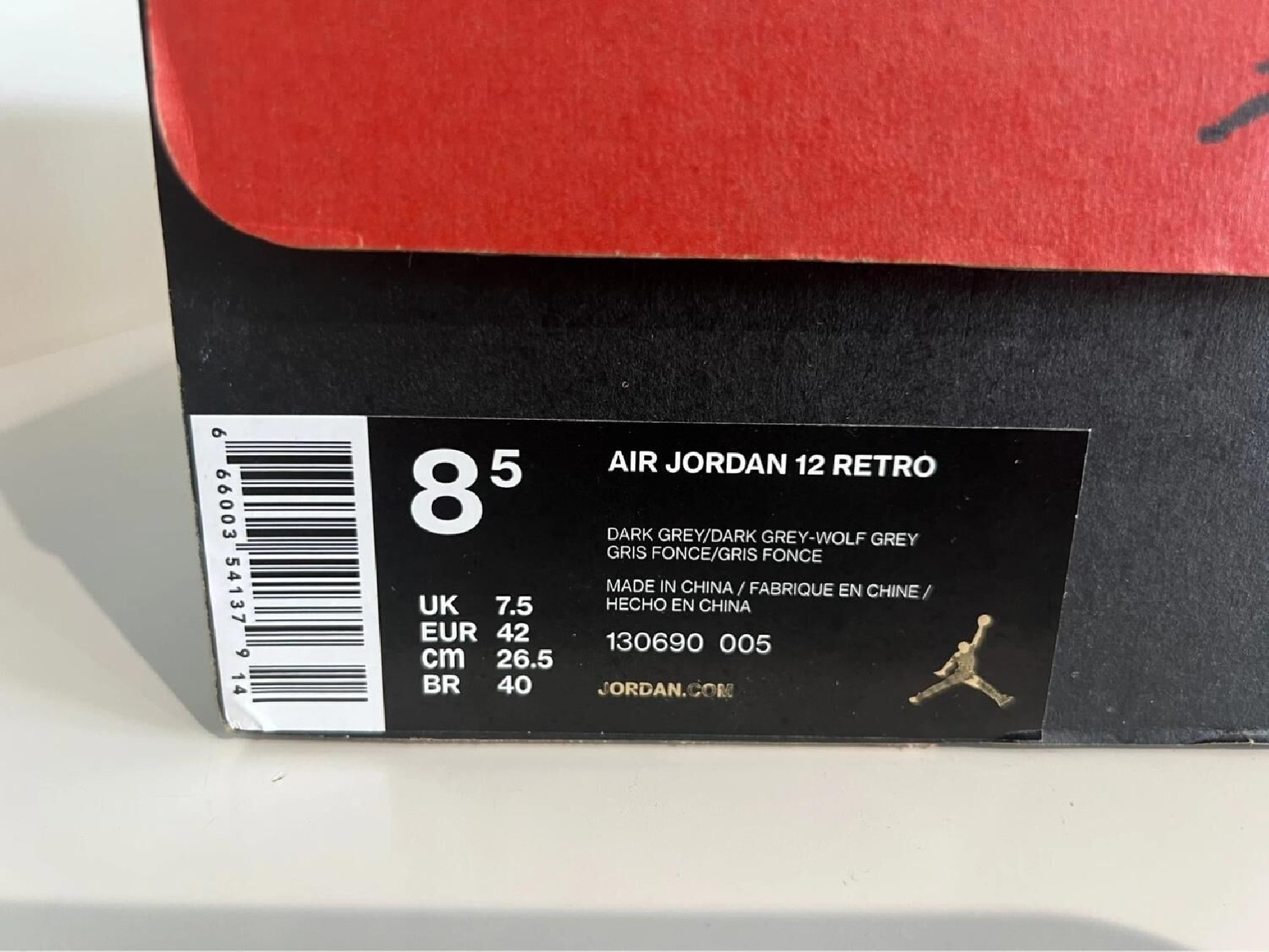 Nike Air Jordan 12 Dark Grey
