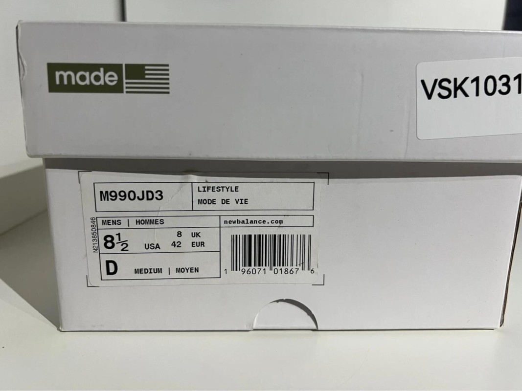 New Balance 990V3 JJJound Olive 2