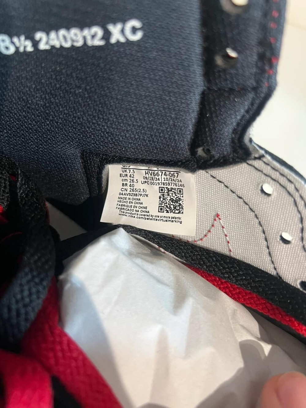 Nike Air Jordan 1 ‘85 Bred