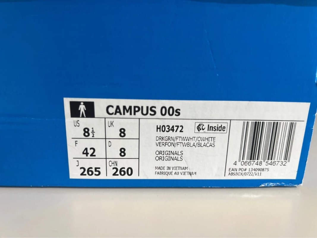 Adidas Campus 00s Dark Green Cloud White 2