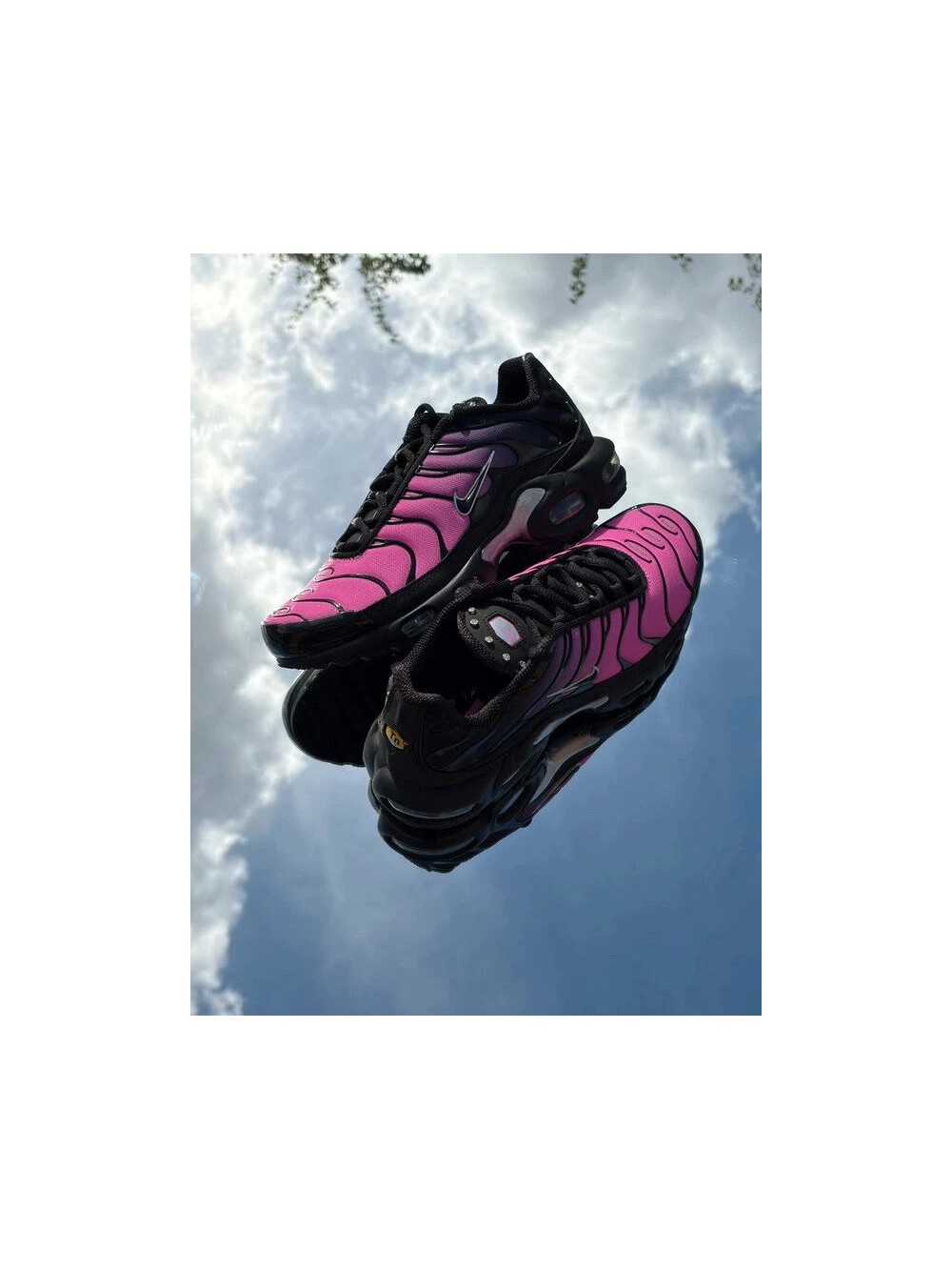 Nike Air Max Plus Pink Black Peony Metallic Silver - Taille 38