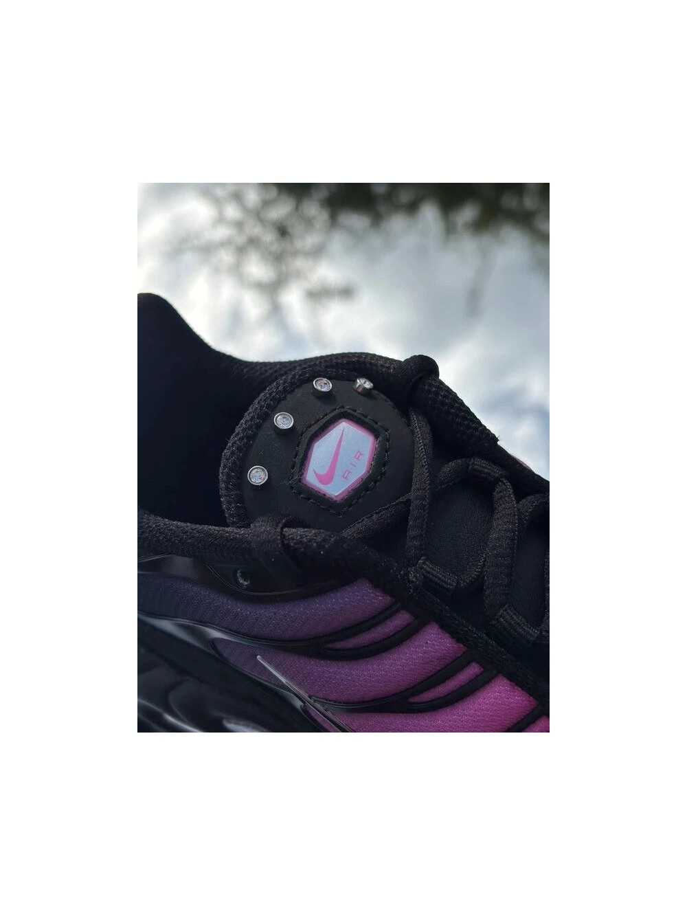 Nike Air Max Plus Pink Black Peony Metallic Silver - Taille 38