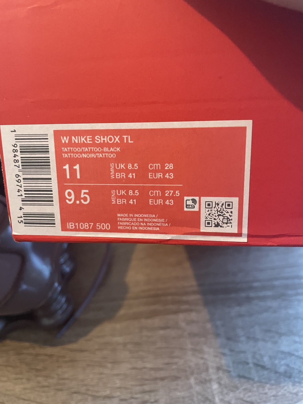 Nike Shox TL Tattoo – Taille 43