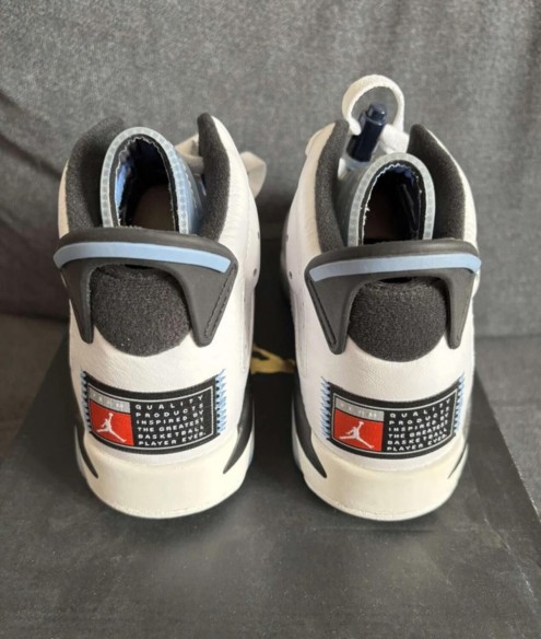 Jordan 6 UNC blanc