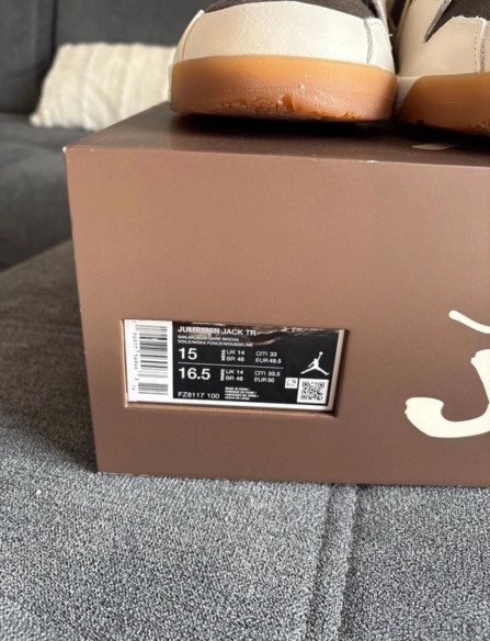 Nike Air Jordan Jumpman Jack TR Travis Scott - Sail & Dark Mocha