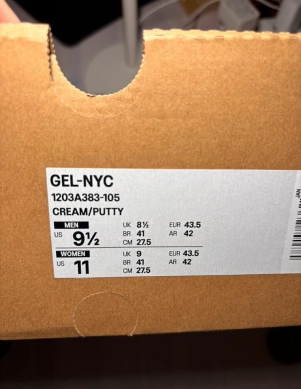 Asics gel nyc cream putty taille 43,5 2