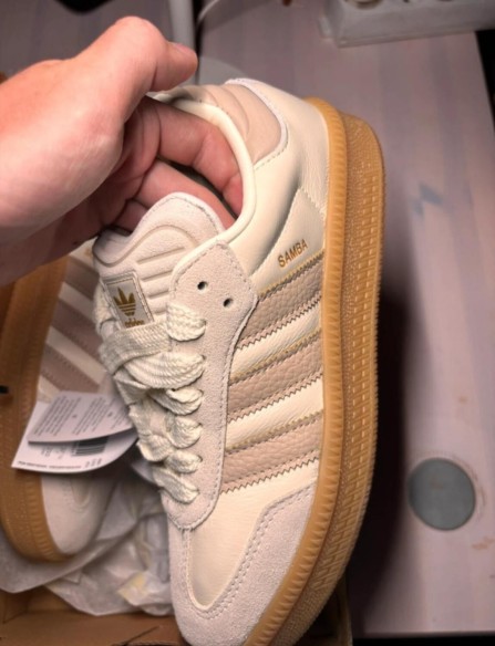 adidas samba XLG off white clay brown taille 38 2/3