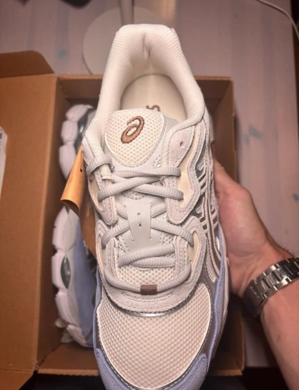 Asics gel nyc cream cloud grey blue taille 44 2