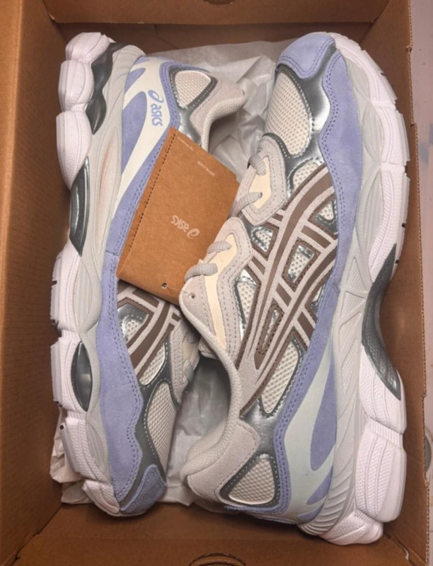 Asics gel nyc cream cloud grey blue taille 44 2