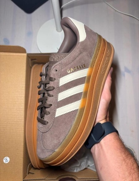 adidas gazelle bold marron taille 38 2/3