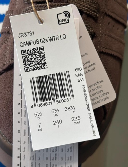 adidas campus 00s WTR Earth Strata Taille 38,5