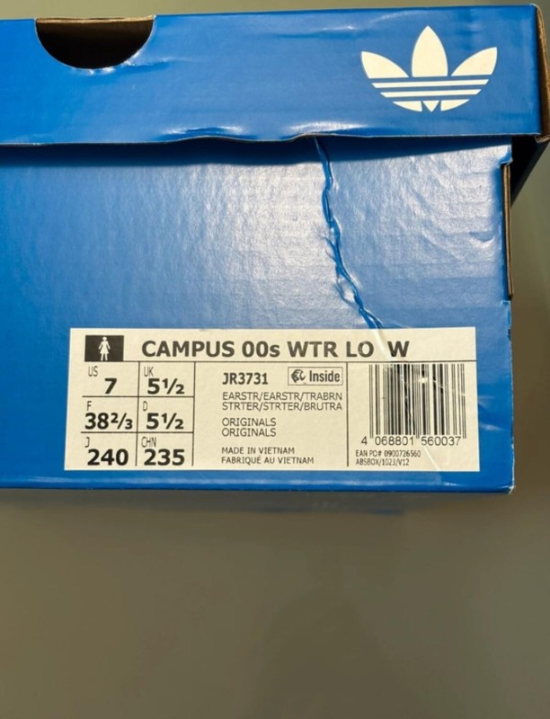 adidas campus 00s WTR Earth Strata Taille 38,5 2
