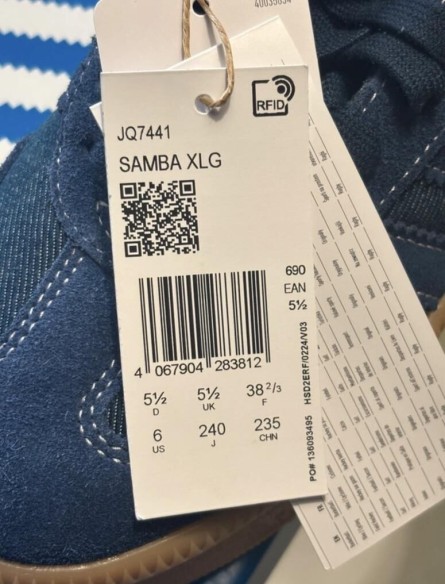 adidas samba XLG Night Indigo Taille 38,5
