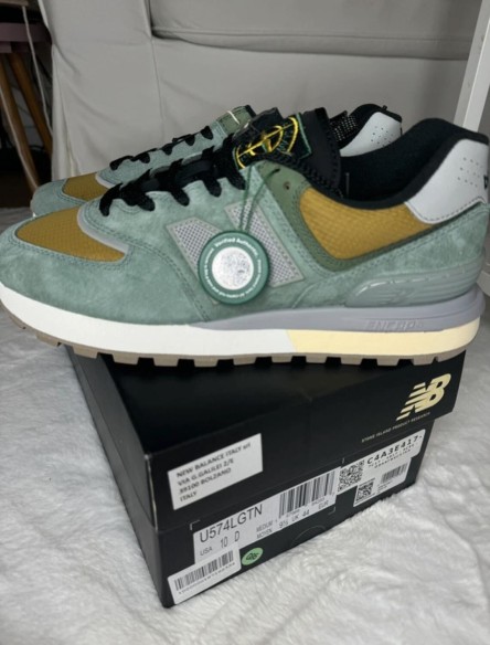 New Balance Stone Island 574 Legacy Vert clair Marron