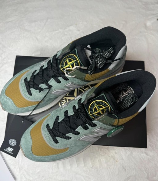 New Balance Stone Island 574 Legacy Vert clair Marron