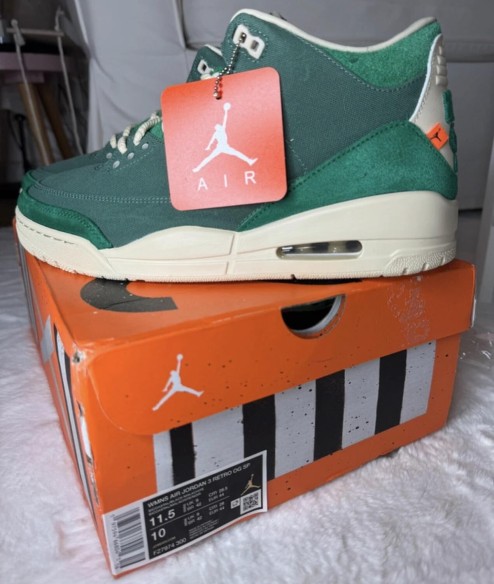 Jordan 3 retro SP Nina Chanel Abney Vert
