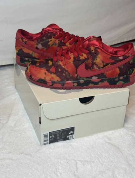 Nike SB Dunk Low Le Magicien d'OZ champ de coquelicot