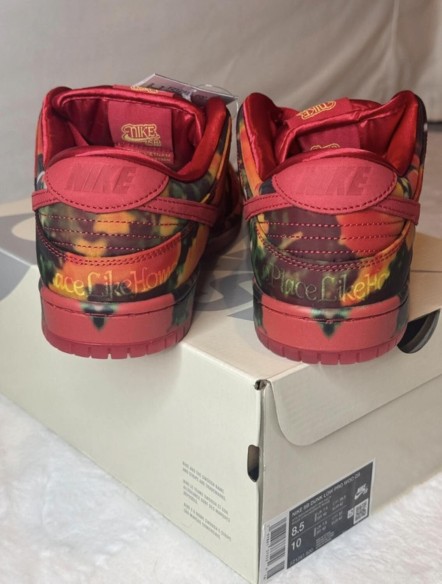 Nike SB Dunk Low Le Magicien d'OZ champ de coquelicot