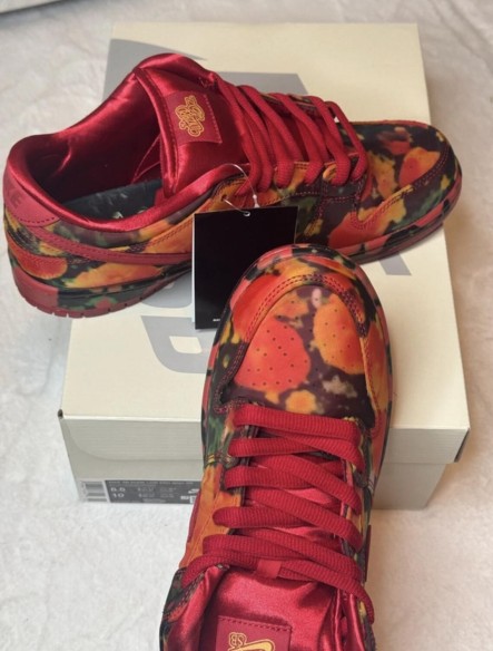 Nike SB Dunk Low Le Magicien d'OZ champ de coquelicot
