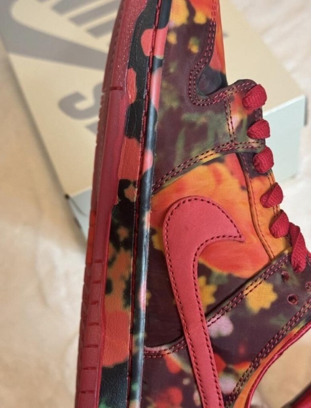 Nike SB Dunk Low Le Magicien d'OZ champ de coquelicot 2