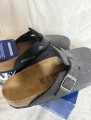 Birkenstock Boston Gris foncé & Argent