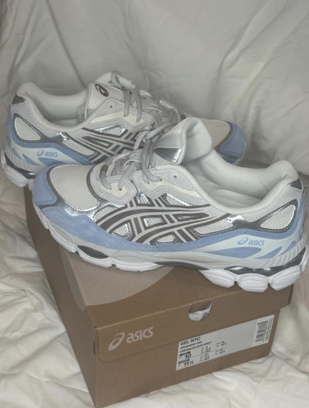 ASICS Gel NYC crème, gris et bleu