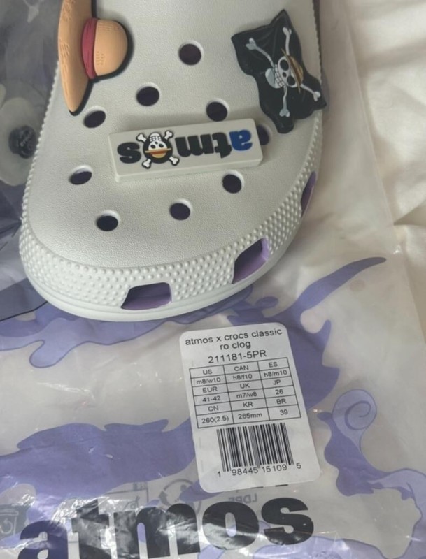 Crocs Classic Clog One Piece x atmos Luffy Gear 5 2