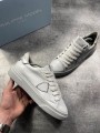Basket Philippe Model Paris en Cuir Made In Italy Blanc ~ Taille 40