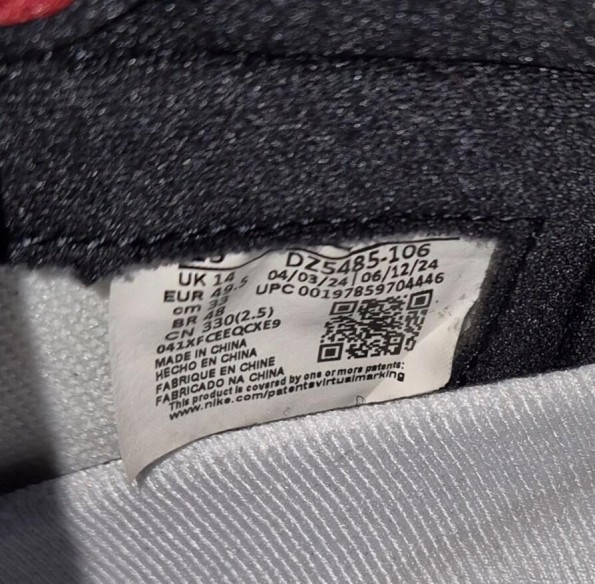 Jordan 1 "Black Toe" 2025