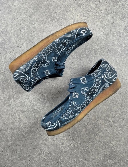 Clarks Supreme wallabee Blue Bandana taille 41