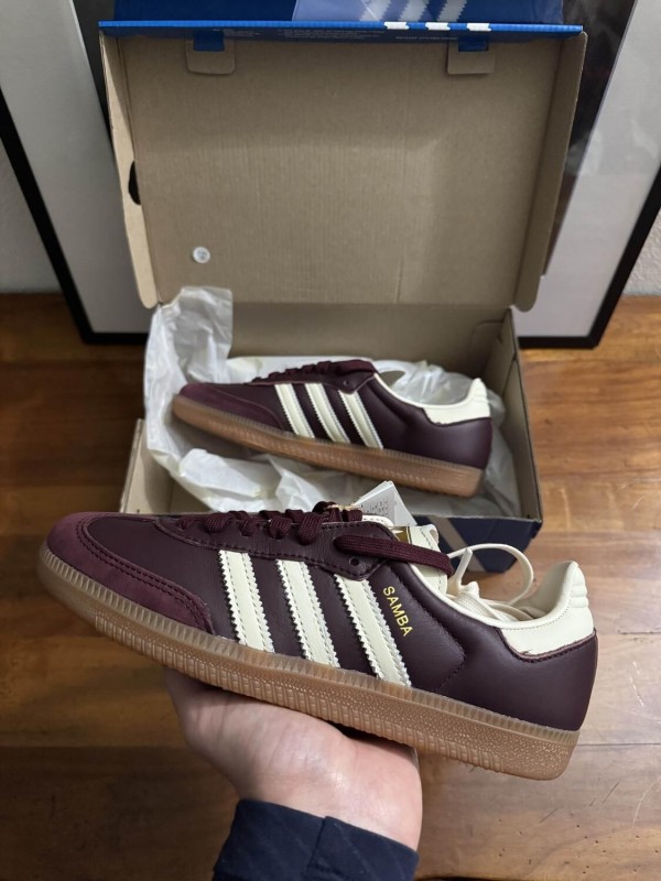 Adidas Samba OG Maroon Metallic Gold