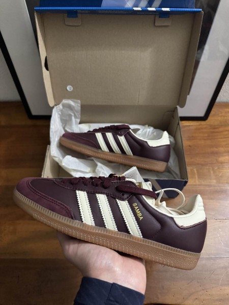 Adidas Samba OG Maroon Metallic Gold