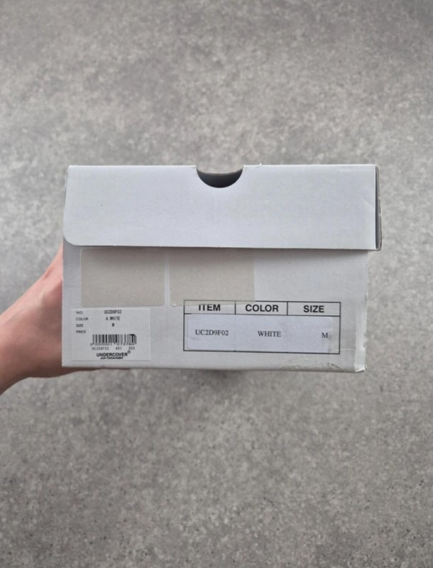 Undercover Toe Logo Leather White taille M 2