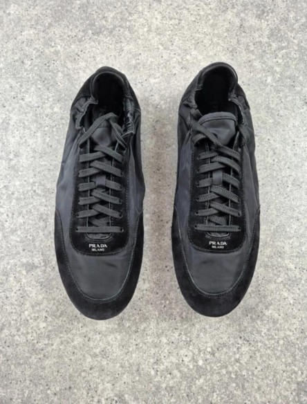 Prada Collapse Re-Nylon and Suede Sneakers taille 42