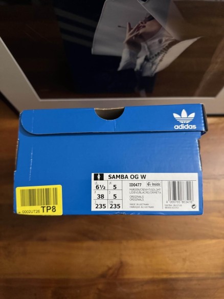 Adidas Samba OG Maroon Metallic Gold