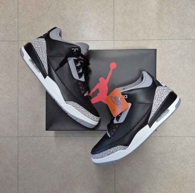 Jordan 3 "Black Cement"