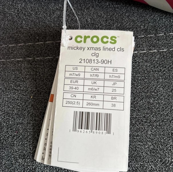 Crocs Disney Mickey Noel 39/40