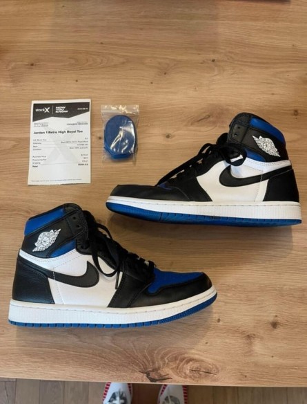Jordan 1 Retro Royal Toe Taille 42 8,5us