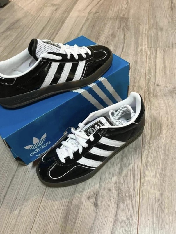 Adidas Gazelle indoor brillante noire / blanche - taille 40 - neuve avec boite 2