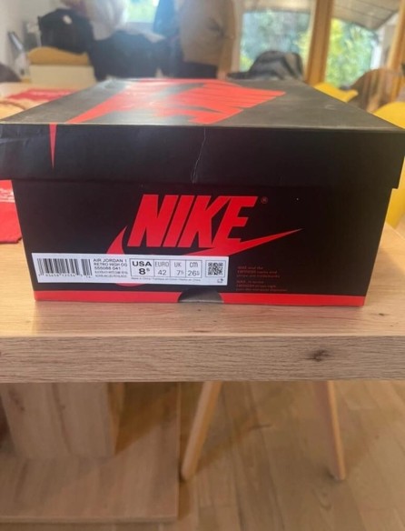 Jordan 1 Retro Royal Toe Taille 42 8,5us