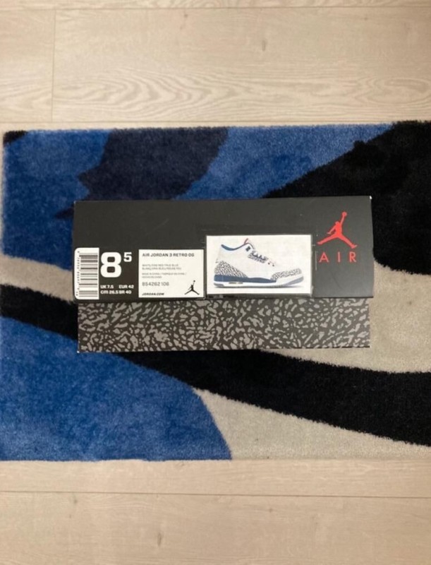 Jordan 3 Retro True Blue Taille 42 (2016) 2