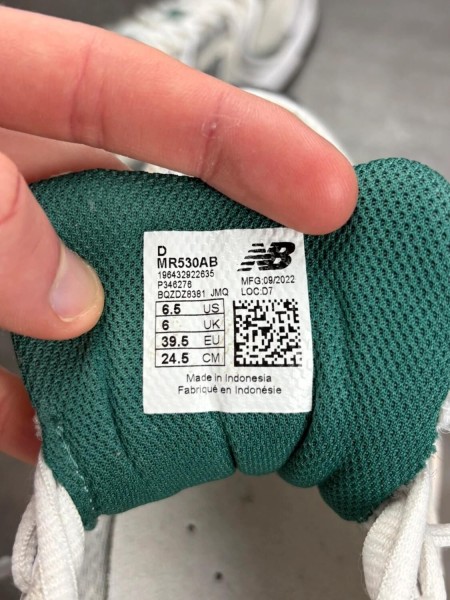 New balance 530 green - taille 39,5
