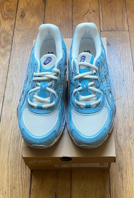 Asics gel-nyc cream arctic sky white blue 2